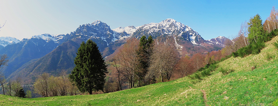 Vista panoramica dalla Baita Brusada